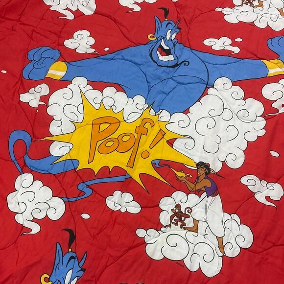 Vintage Rare 90s Disney Aladdin 62x86 in Twin Comforter Blanket Reversible - Picture 4 of 8